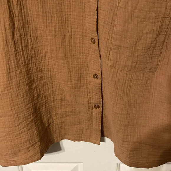 Women’s STARS ABOVE XXL CREAM BROWN  WITH‎ A TEXTURED DESIGN BLOUSE - Picture 4 of 7